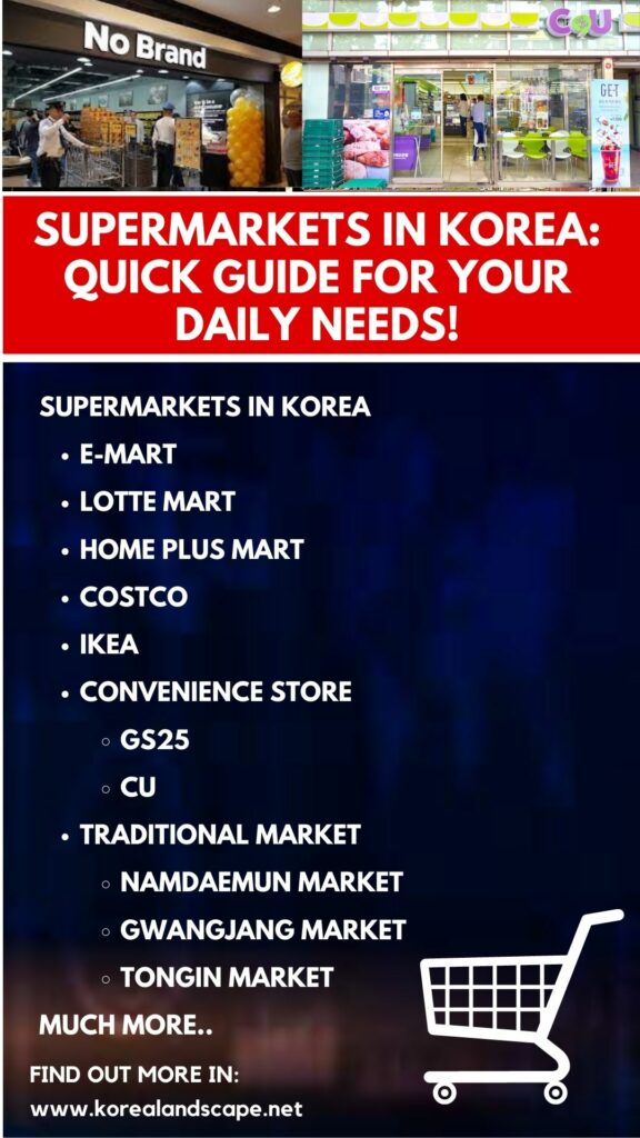 supermarkets in korea