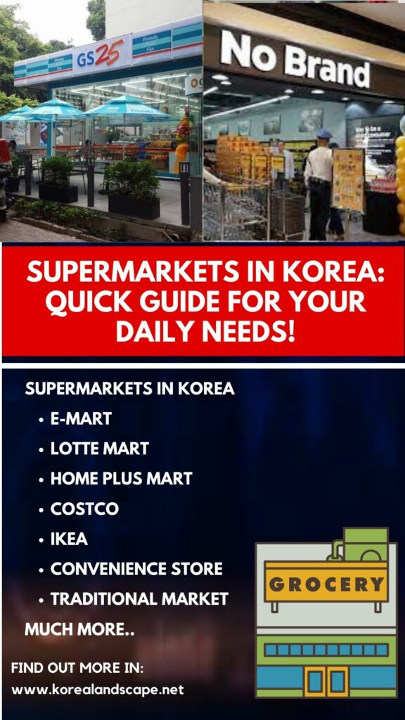 supermarkets in korea