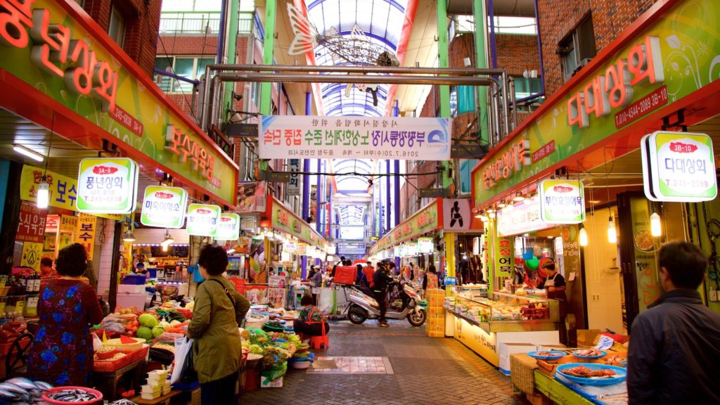 Gukje Market grocery stores in korea