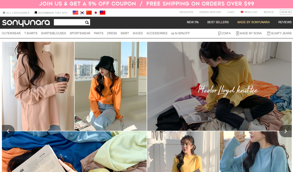 korea clothes online sonyunara