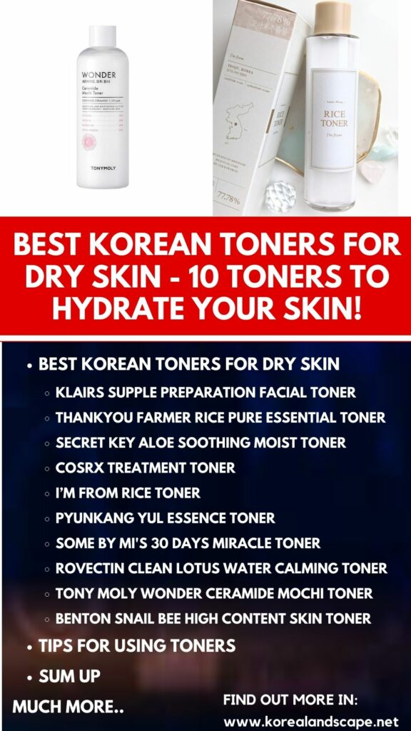 Best Korean Toners for Dry Skin