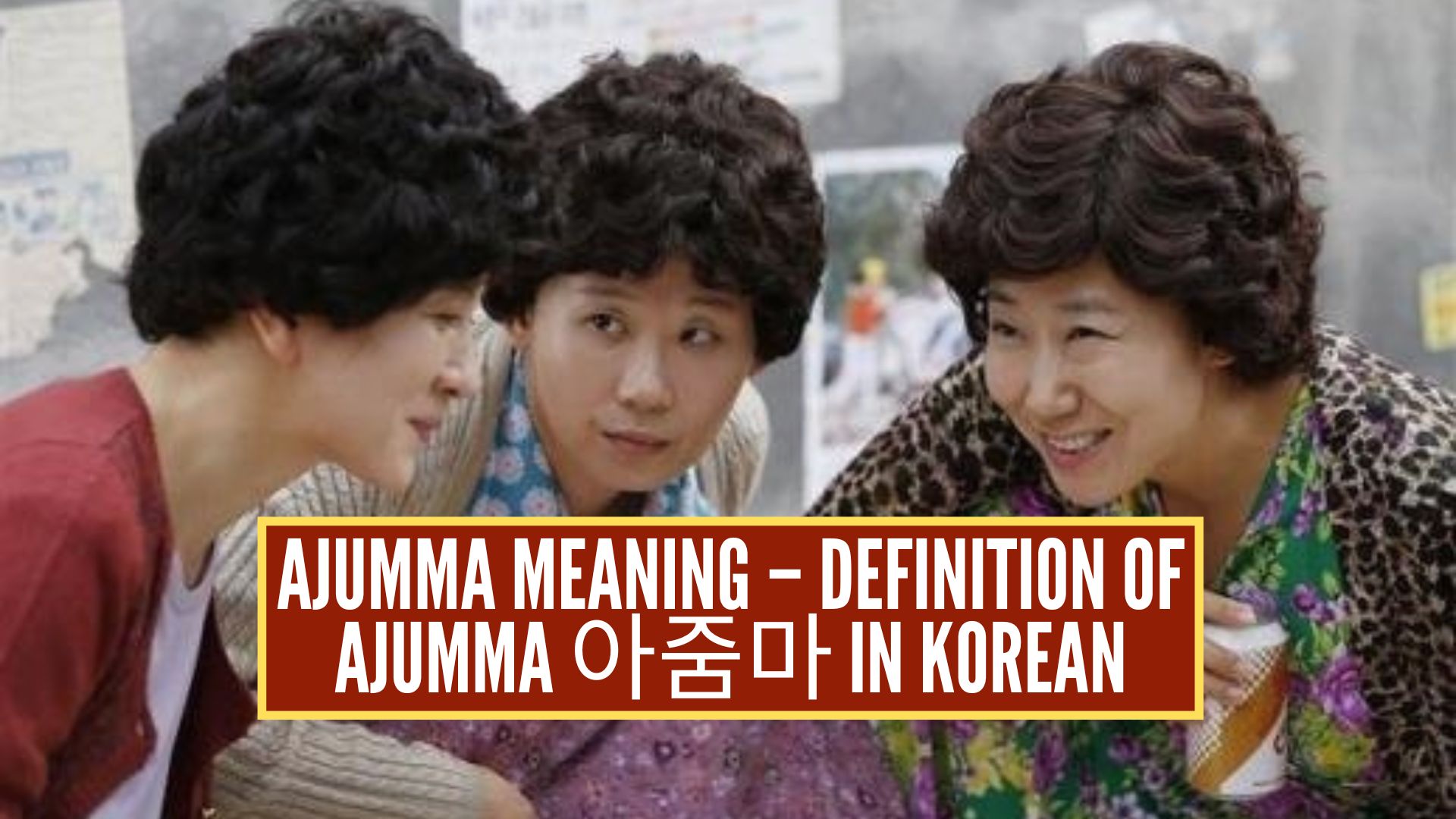 ajumma meaning