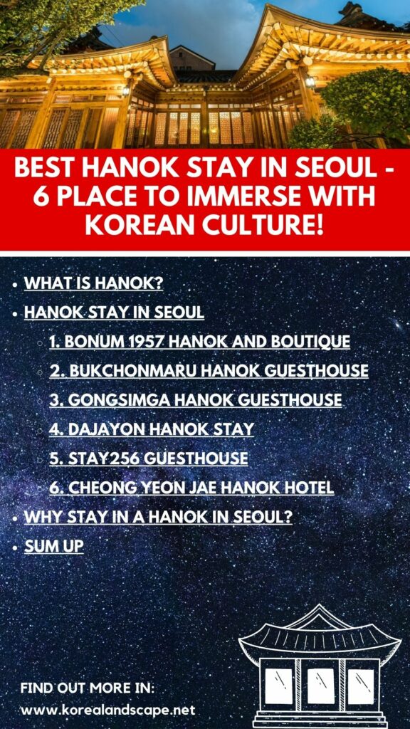 Best Hanok Stay in Seoul