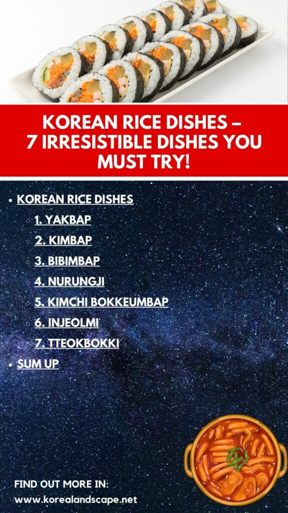 korean rice dishes